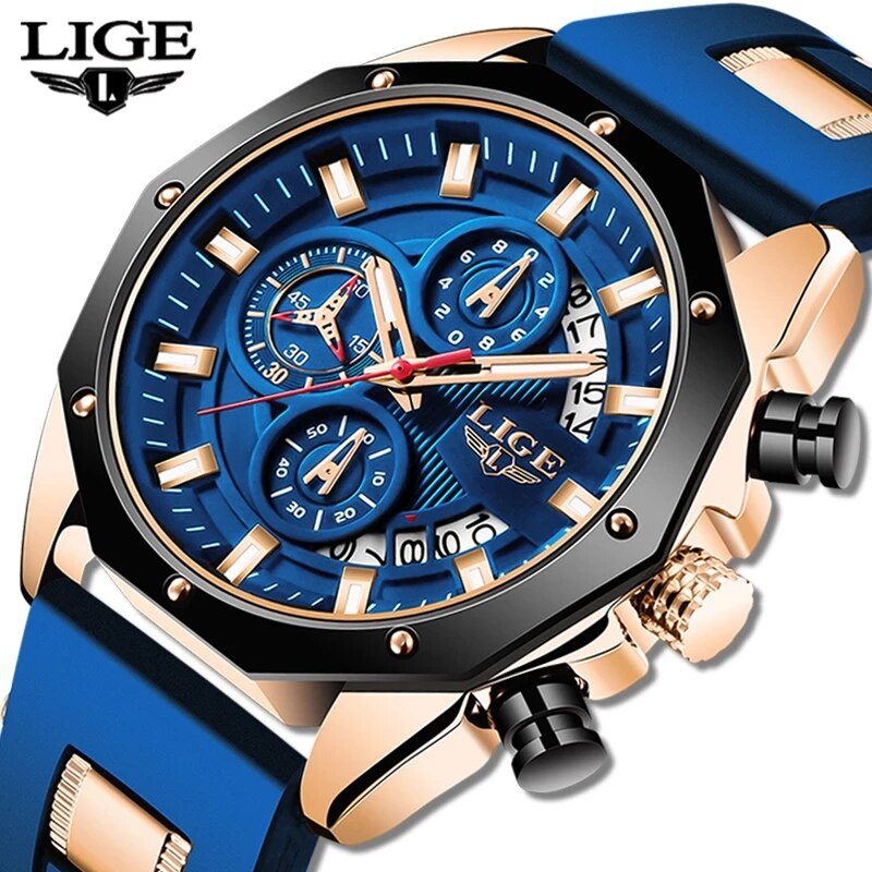 LIGE modne męskie zegarki Top  – Luxury Watch Maker recenzja i cena