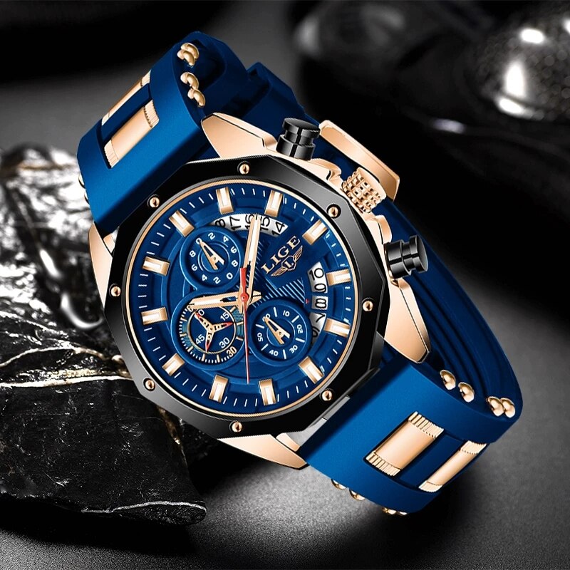 LIGE modne męskie zegarki Top  – Luxury Watch Maker recenzja i cena