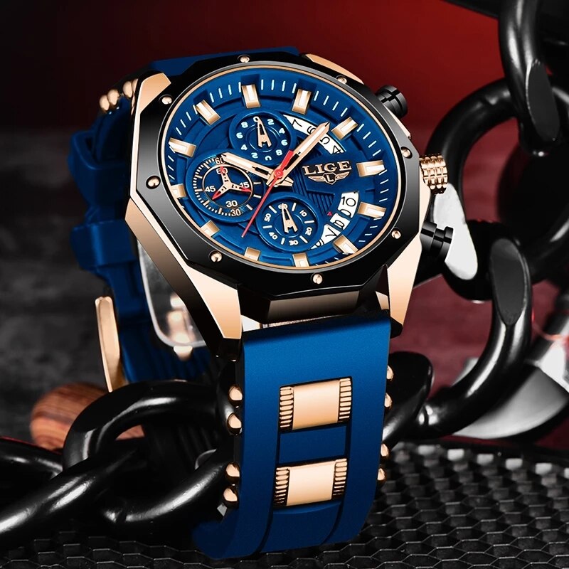 LIGE modne męskie zegarki Top  – Luxury Watch Maker recenzja i cena