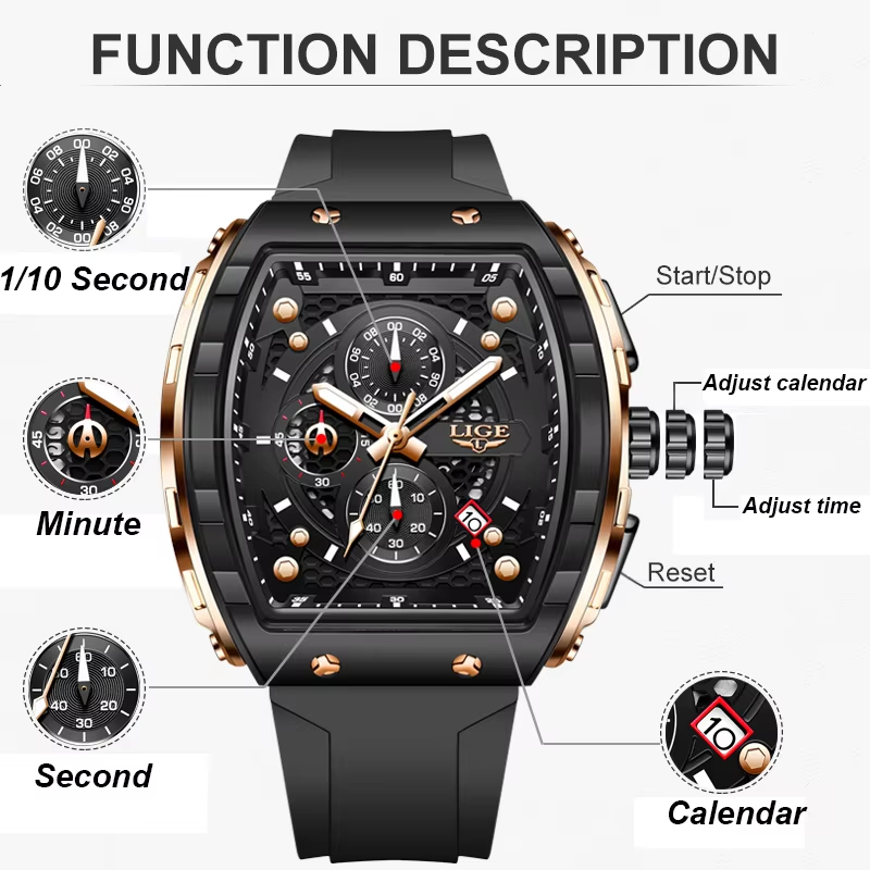 LIGE Luksusowy Zegarek Męski N – Luxury Watch Maker recenzja i cena