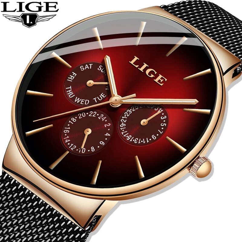 Nowy LIGE Moda Męskie Zegarki  – Luxury Watch Top 10 recenzja i cena